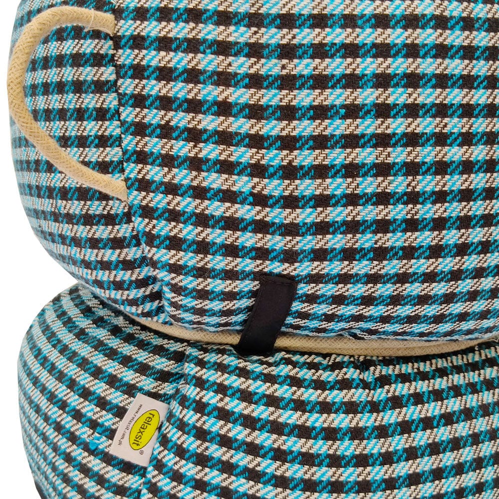 Jacquard Fabric Bean Bag Ottoman Stool - Relaxsit