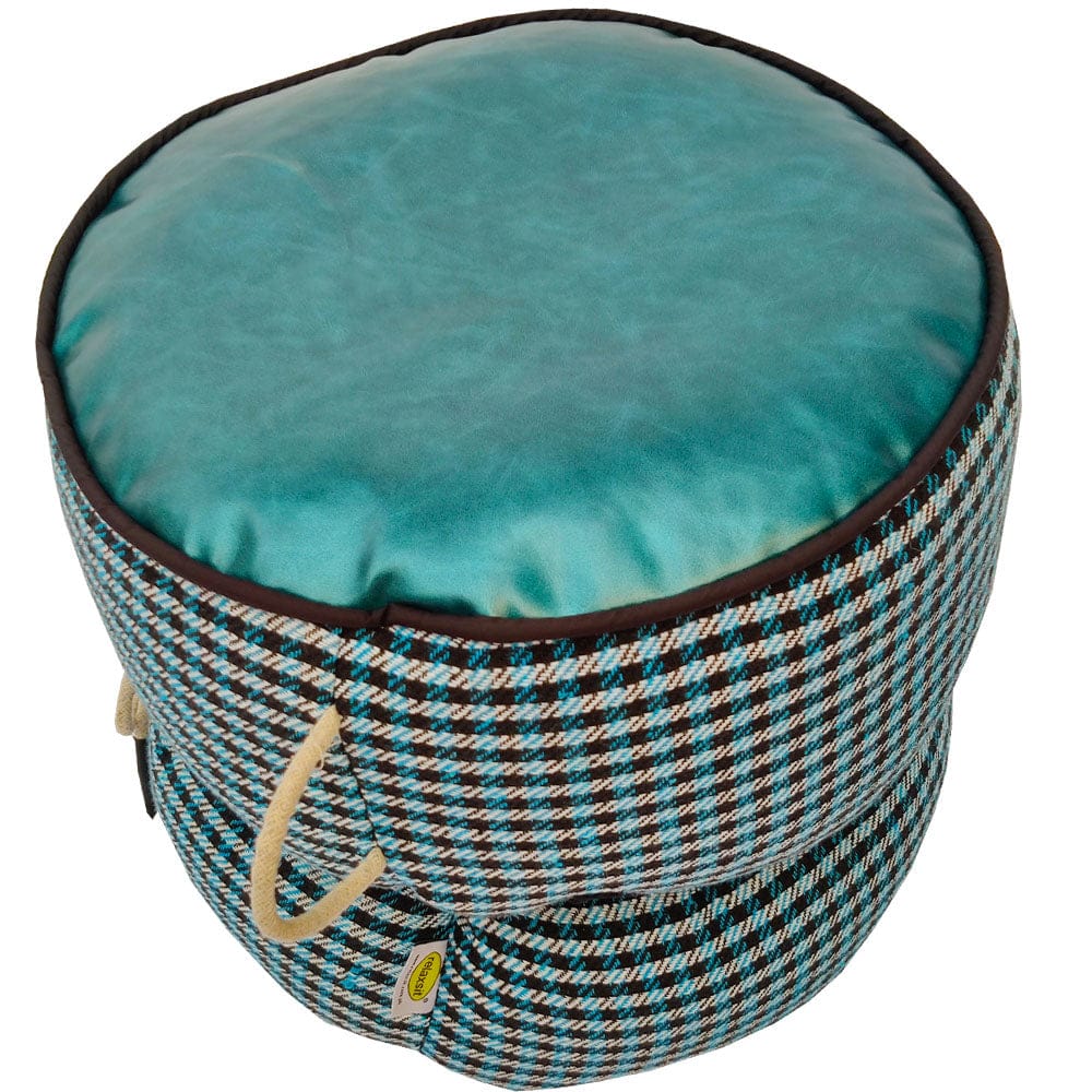 Jacquard Fabric Bean Bag Ottoman Stool - Relaxsit