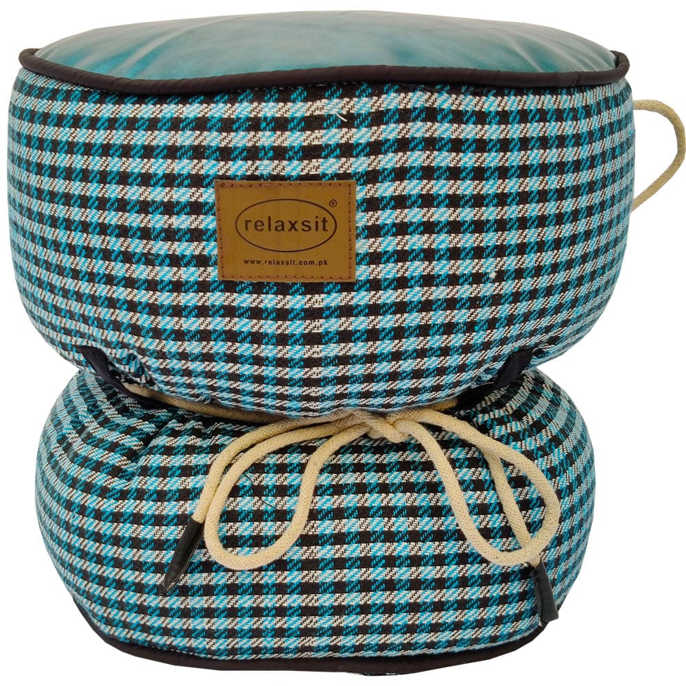 Jacquard Fabric Bean Bag Ottoman Stool - Relaxsit