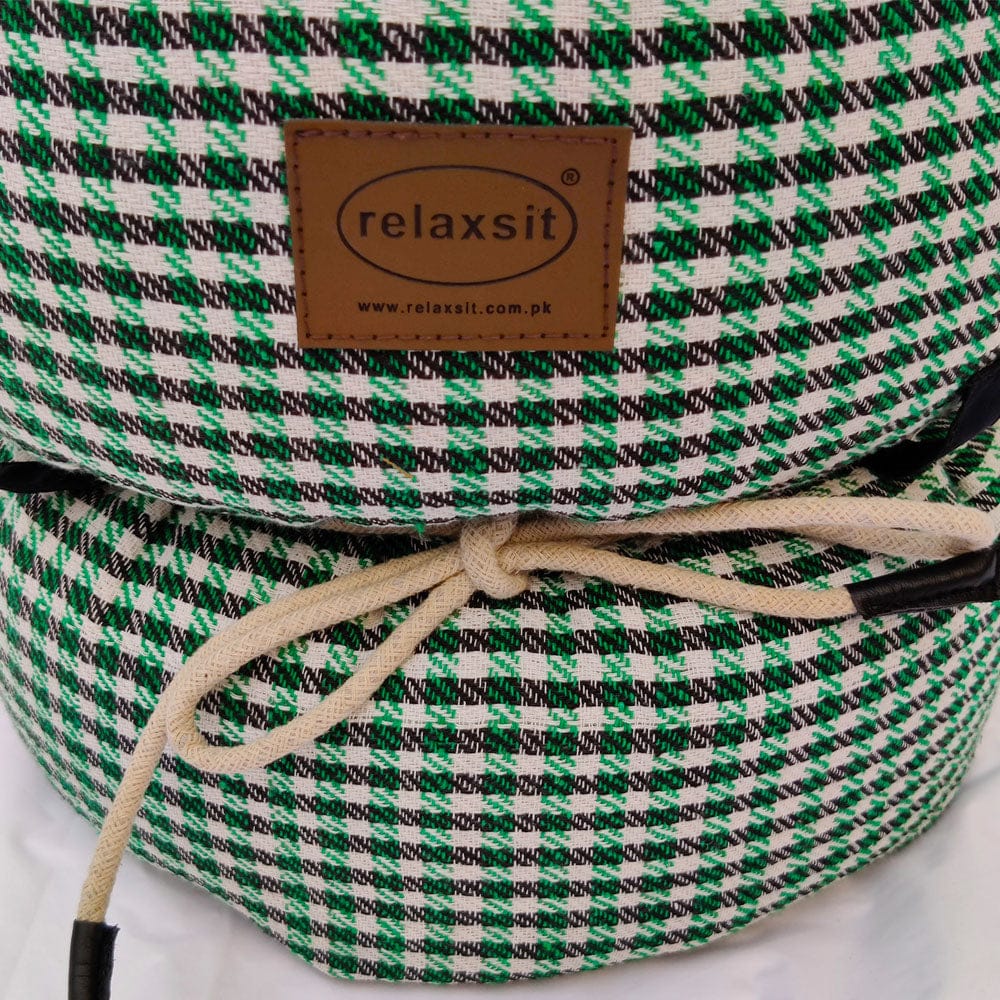 Jacquard Fabric Bean Bag Ottoman Stool - Relaxsit