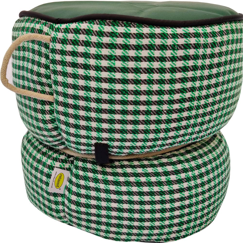 Jacquard Fabric Bean Bag Ottoman Stool - Relaxsit