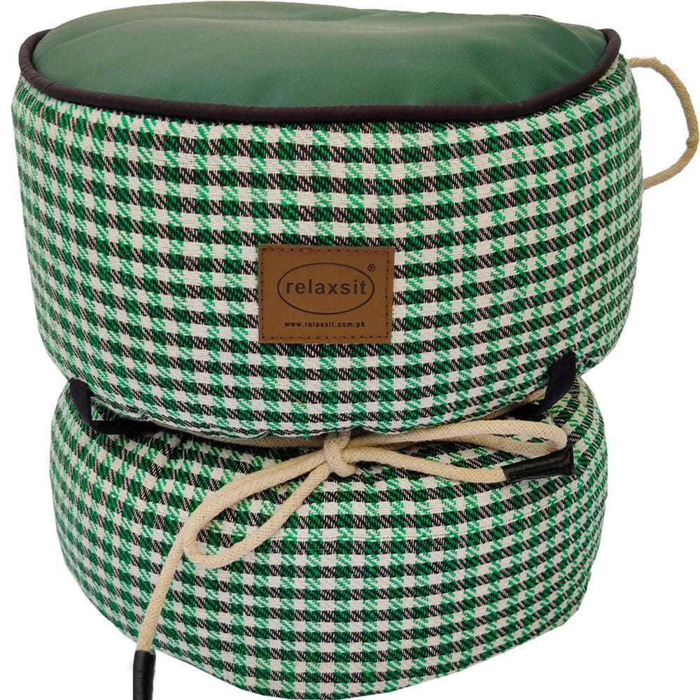 Jacquard Fabric Bean Bag Ottoman Stool - Relaxsit