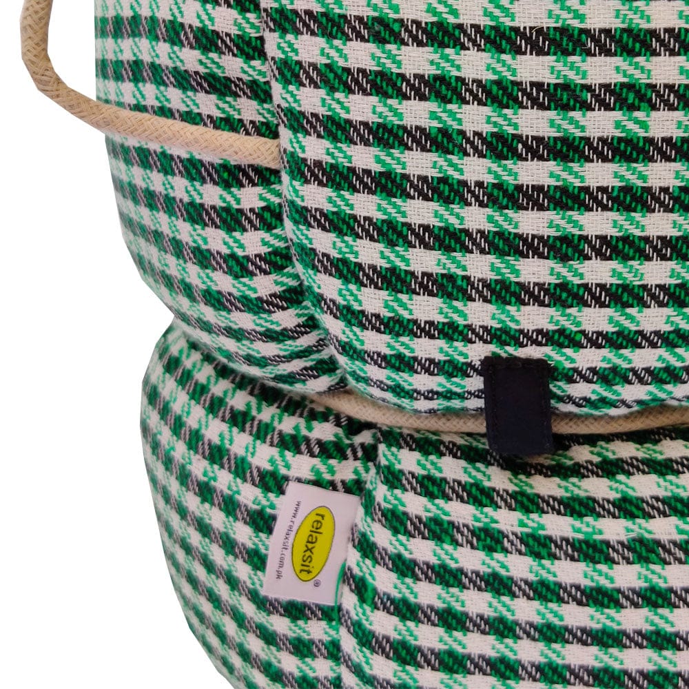 Jacquard Fabric Bean Bag Ottoman Stool - Relaxsit