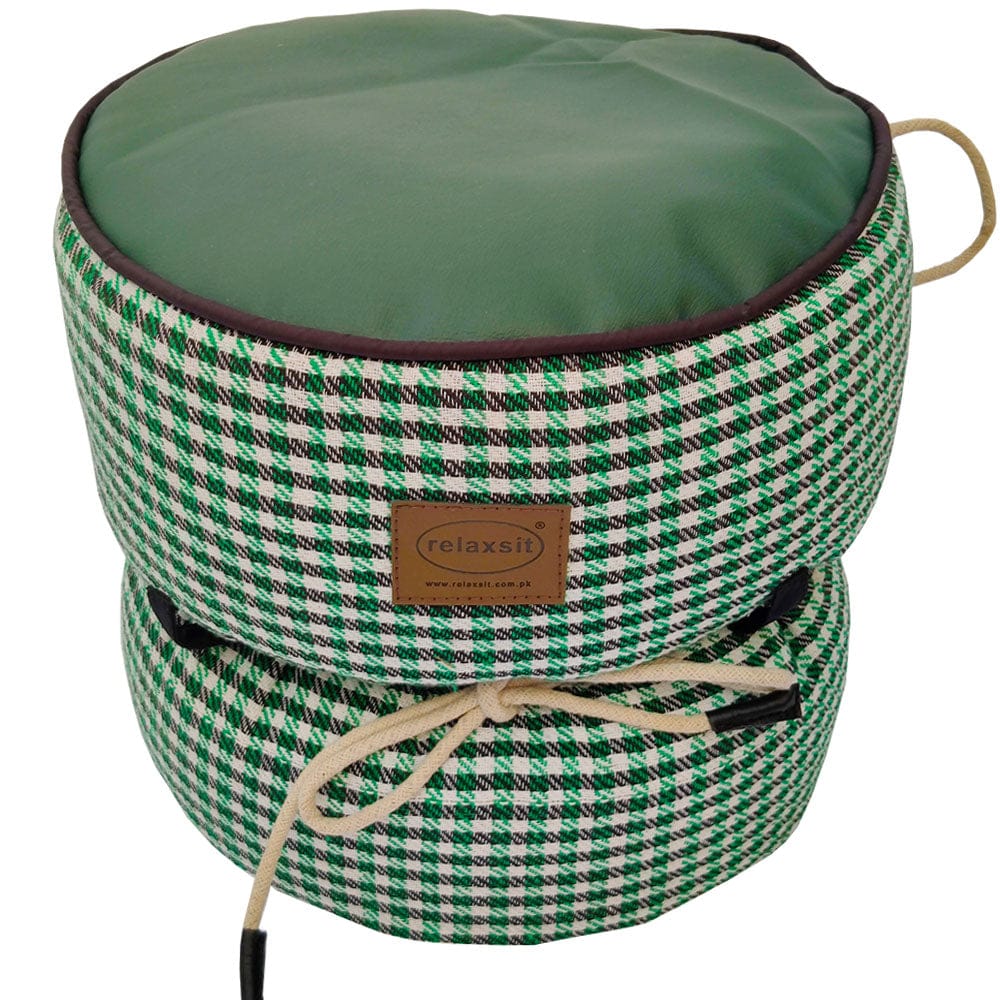 Jacquard Fabric Bean Bag Ottoman Stool - Relaxsit