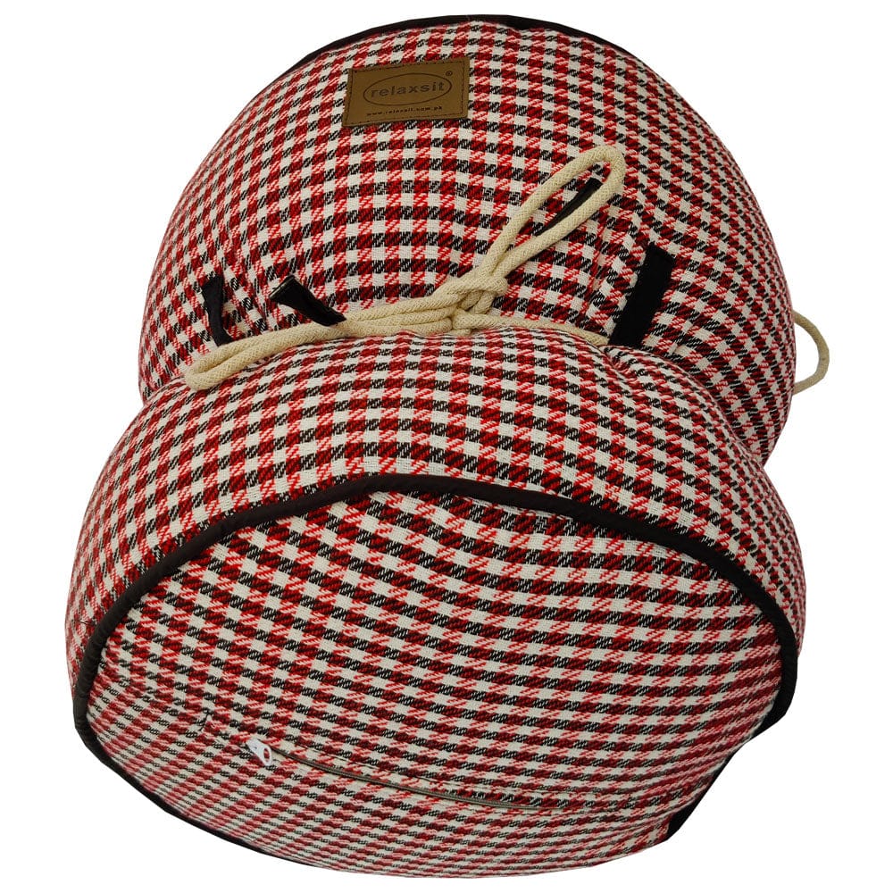 Jacquard Fabric Bean Bag Ottoman Stool - Relaxsit