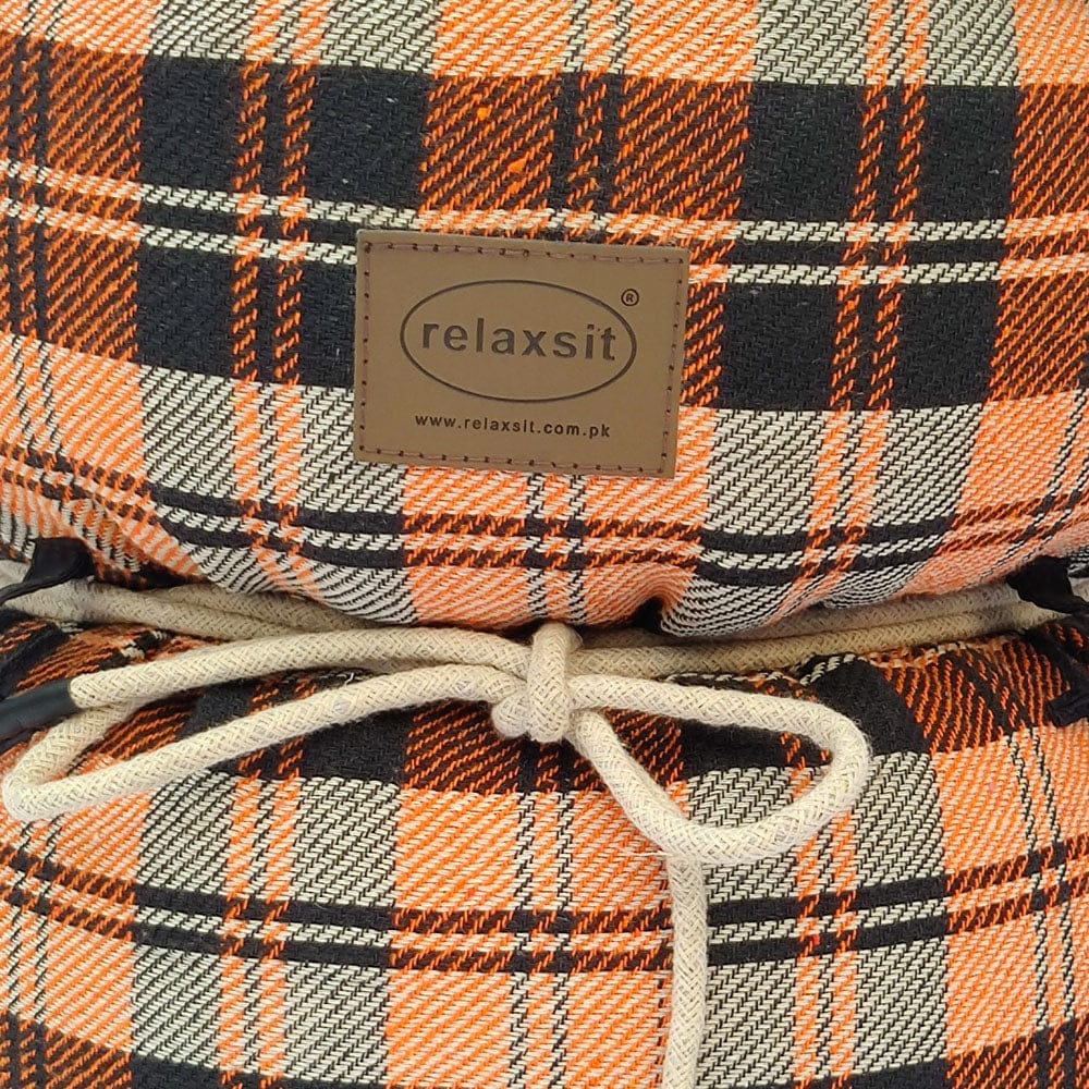 Jacquard Fabric Bean Bag Ottoman Stool - Relaxsit