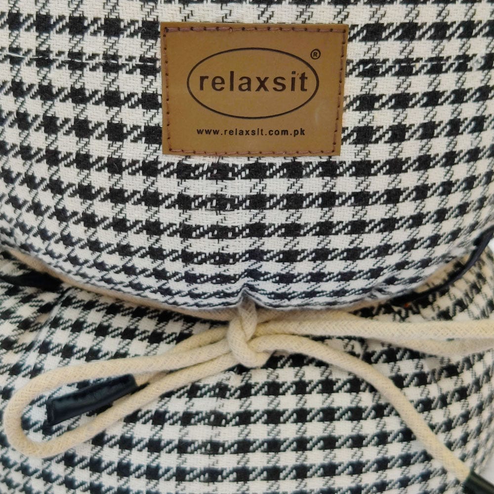 Jacquard Fabric Bean Bag Ottoman Stool - Relaxsit