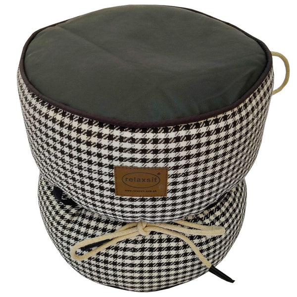 Jacquard Fabric Bean Bag Ottoman Stool - Relaxsit