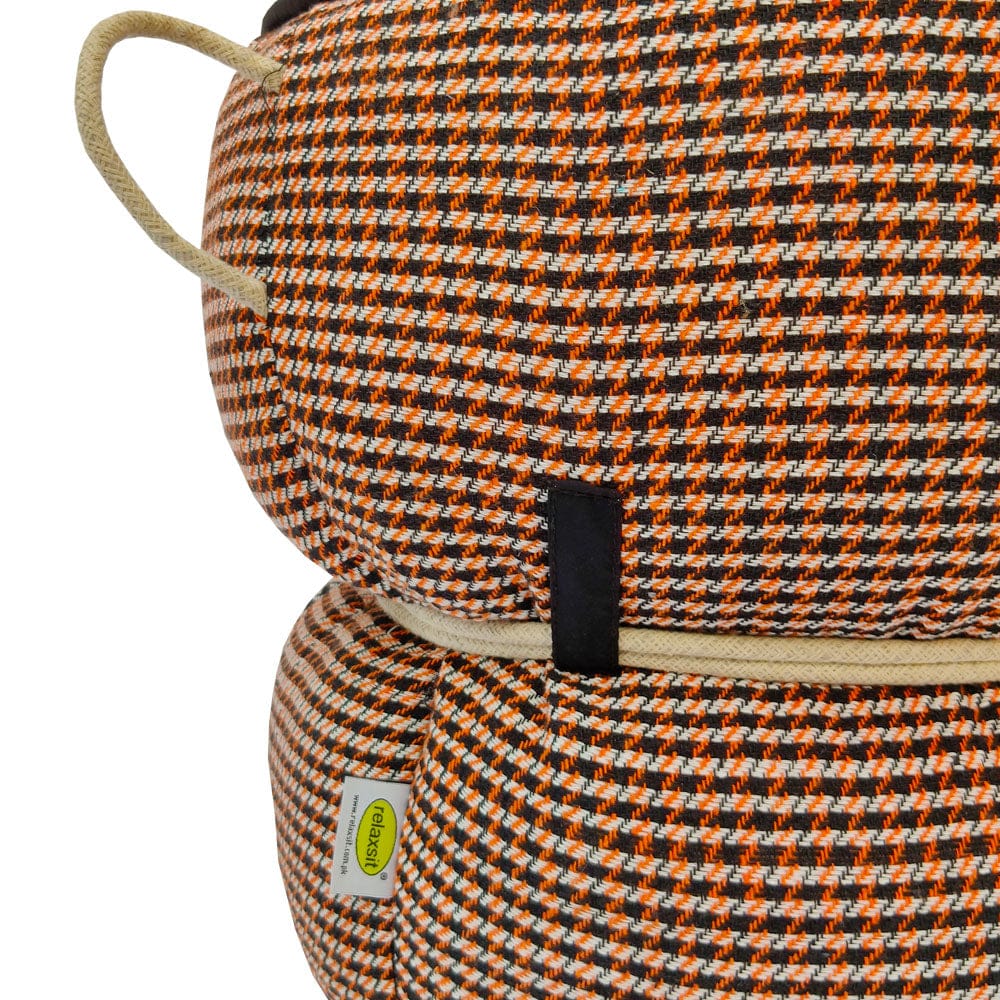 Jacquard Fabric Bean Bag Ottoman Stool - Relaxsit