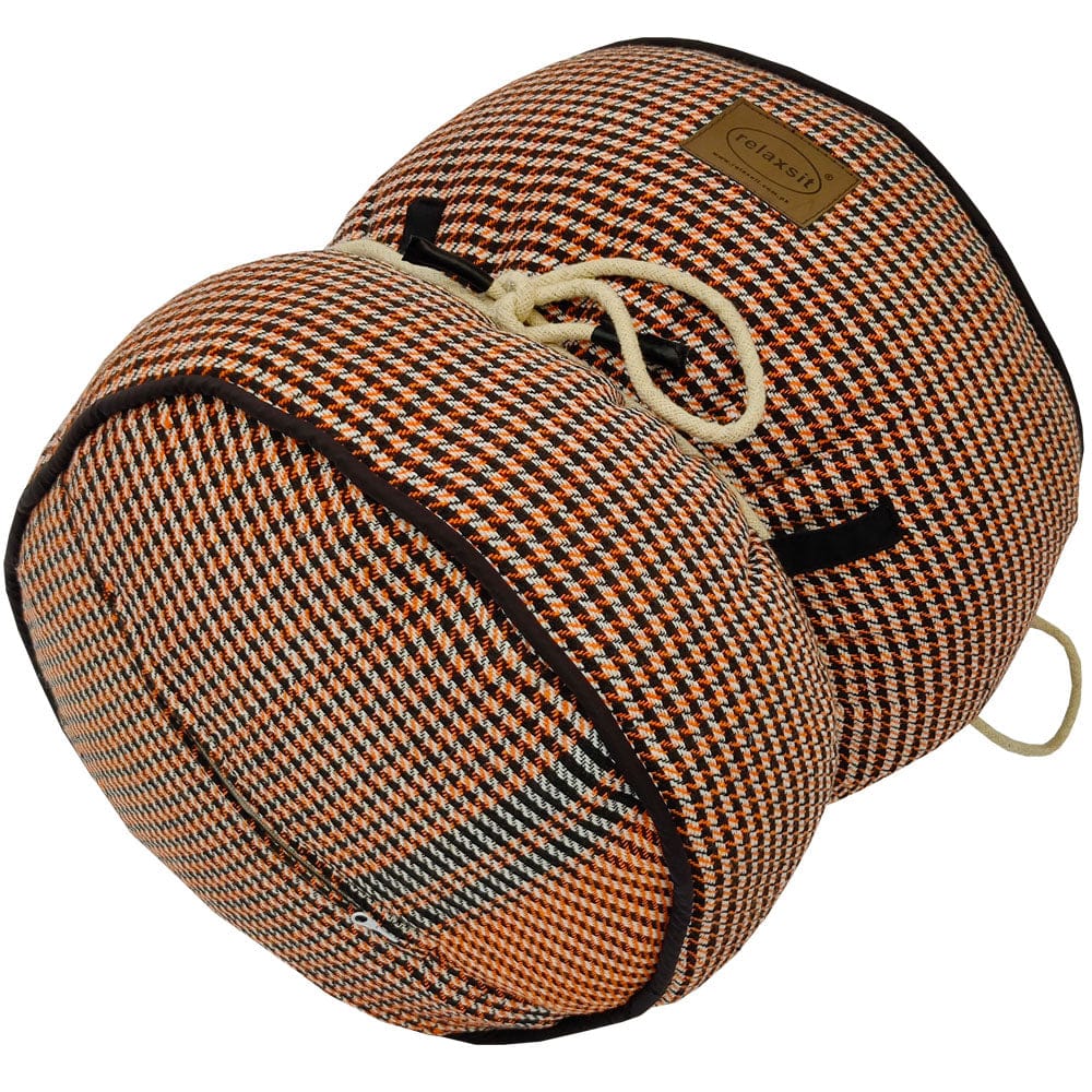 Jacquard Fabric Bean Bag Ottoman Stool - Relaxsit