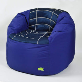 Set of 2 Fabric Sports Chair Bean Bag with stool - Relaxsit