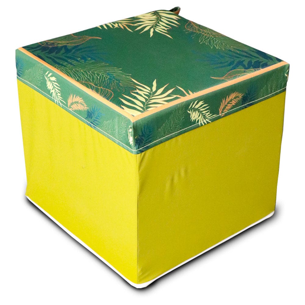Funky Cube Pouf Luxury Living Room and Bed Room Seating Plus Foot Stool Size 16’’ x 16’’ x 15" Height - Relaxsit