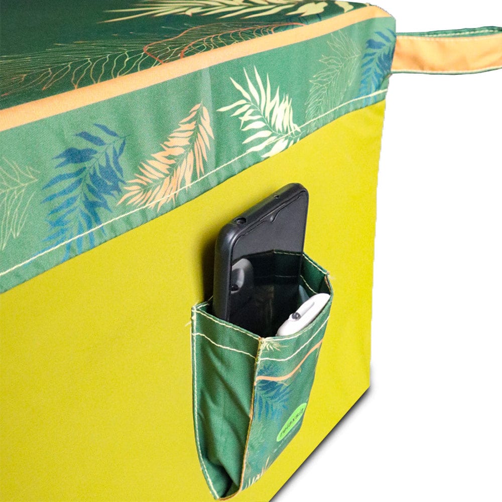 Funky Cube Pouf Luxury Living Room and Bed Room Seating Plus Foot Stool Size 16’’ x 16’’ x 15" Height - Relaxsit