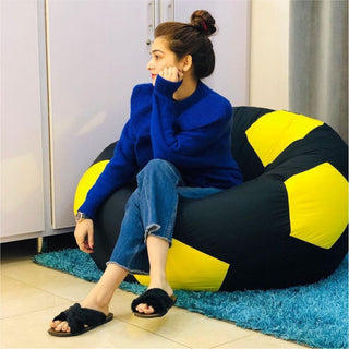 Jumbo XXL Fabric Football Bean Bag -  - Relaxsit