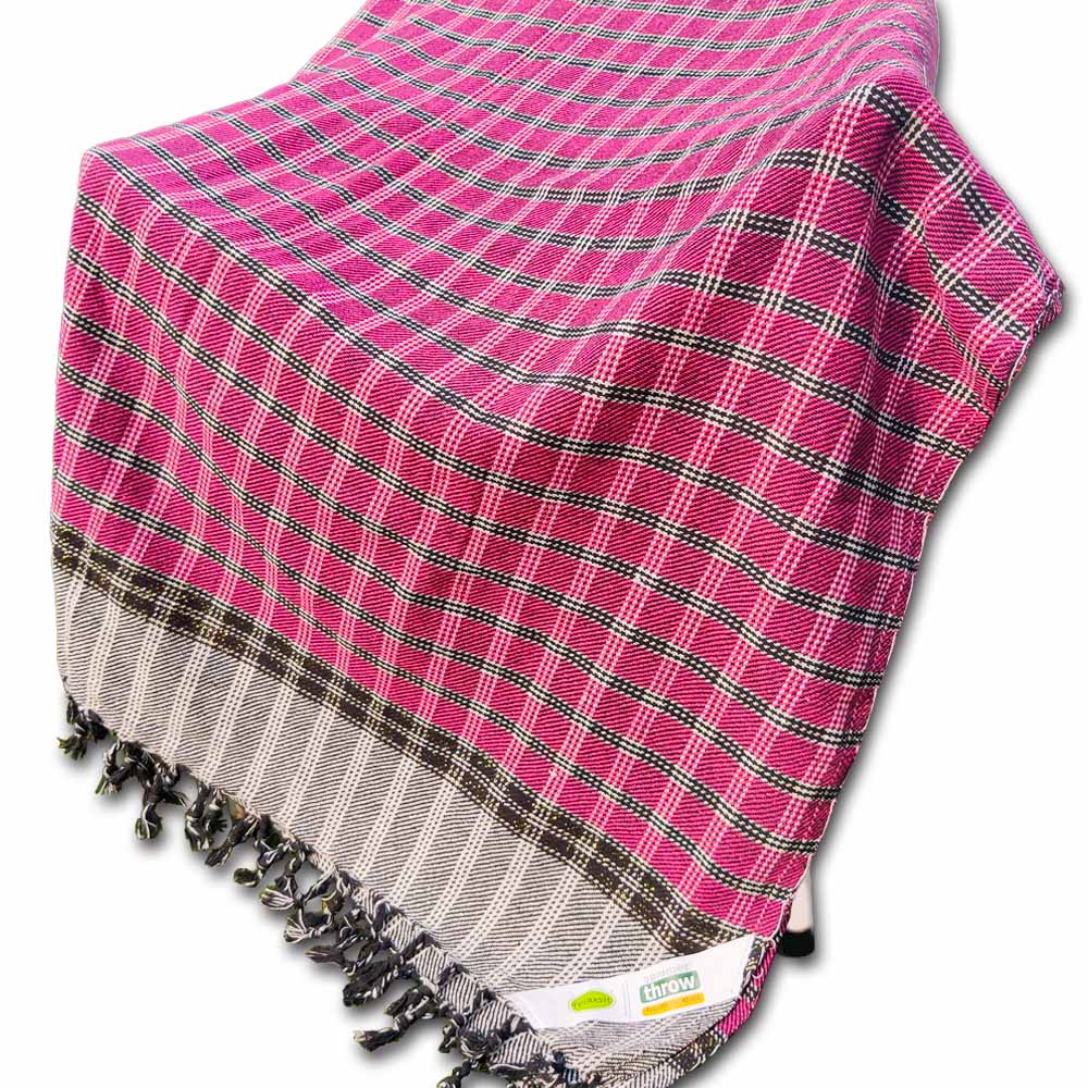 Cotton Summer Throw Kasuri khais Bed Throw Travel Blanket