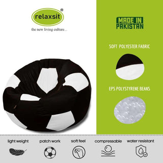 King Size Football Fabric Bean Bag -  - Relaxsit