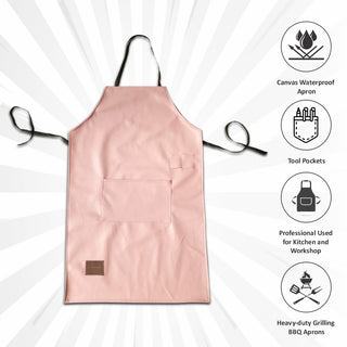 Apron PU Leather / Canvas Waterproof Apron kitchen