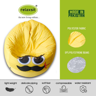 Relaxsit Monster Bean Bag – Medium-Sized Bean Bag Sofa – A Perfect Seating Solution for Youngsters -  - Relaxsit