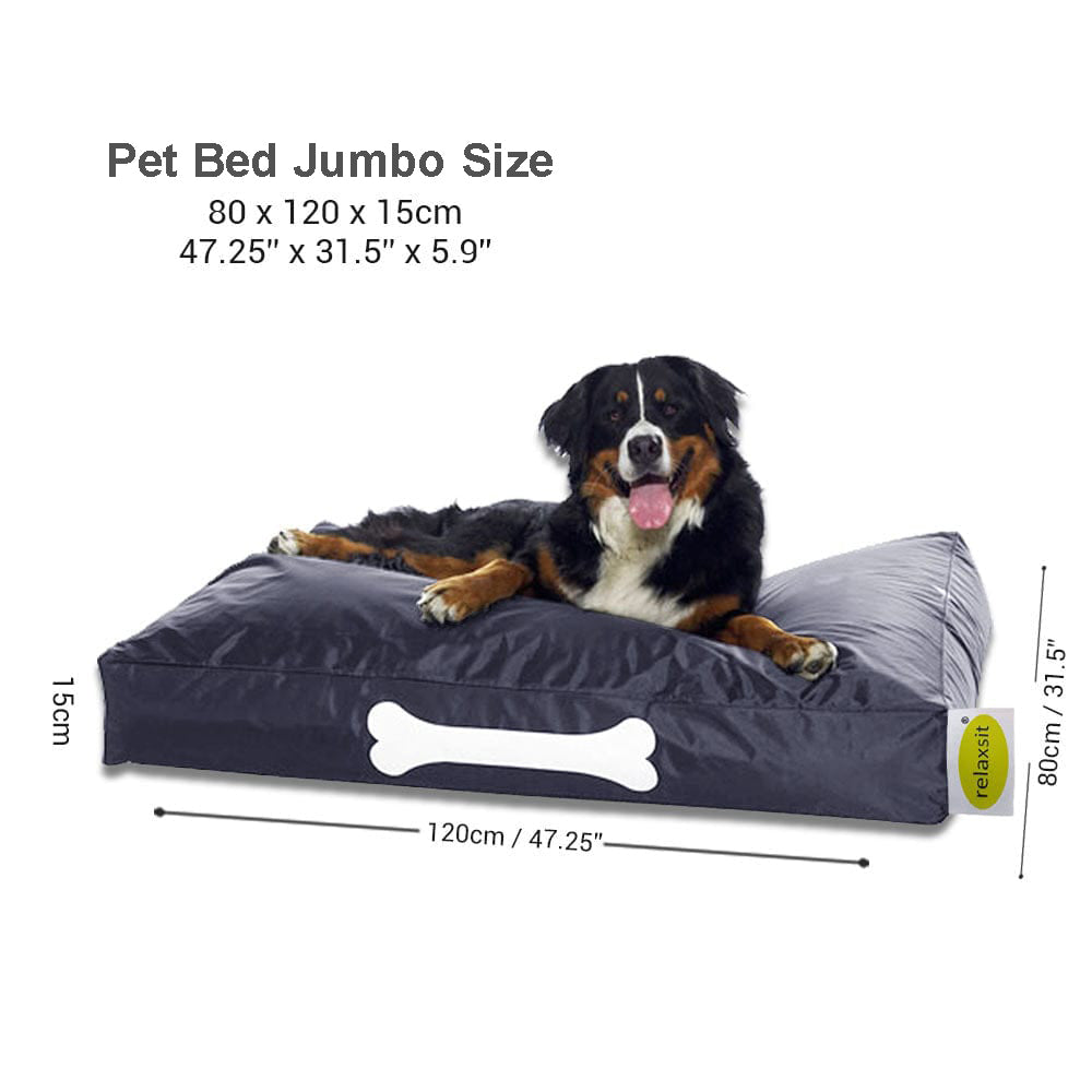 Jumbo Size  Washable Waterproof Pet Bed Filled with Beans Removable Cover for cats & Dogs