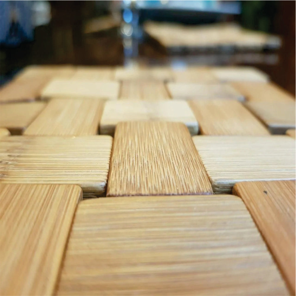 Bamboo Place Mats, Trolly mat, Dining Mat, Decoration for Table Set of 6 + 2 Free hot mats