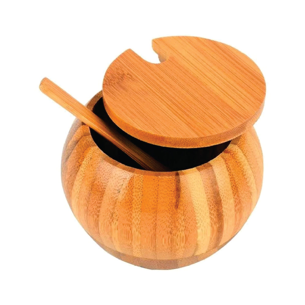 Bamboo Kitchen Ingredients Seasoning Salt Spice Jar