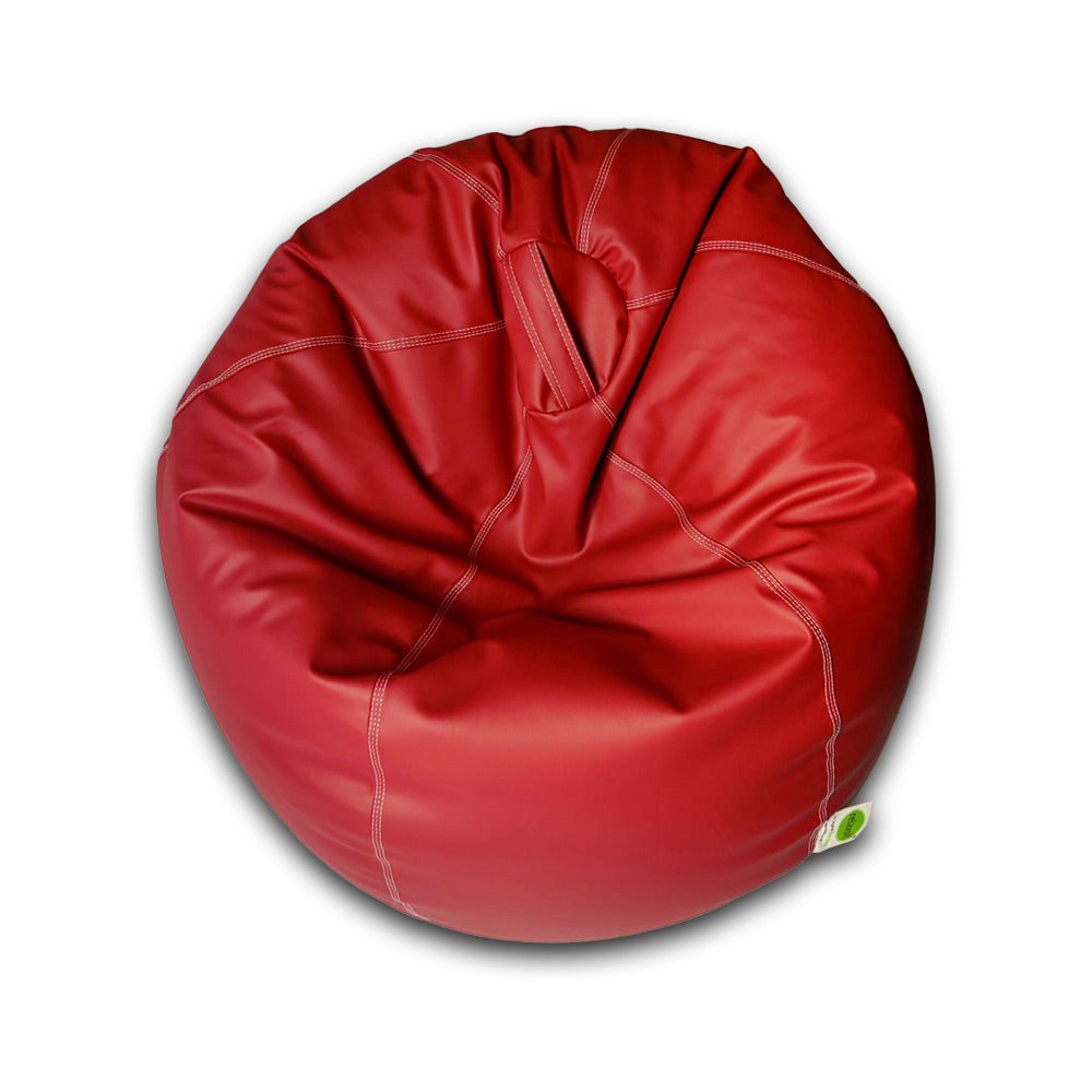 Relaxsit Puffy Leather Bean Bag – Versatile Comfy Bean Bag for Lounge and Bedroom – Water-Repellant Dim. 110x80cm - Relaxsit