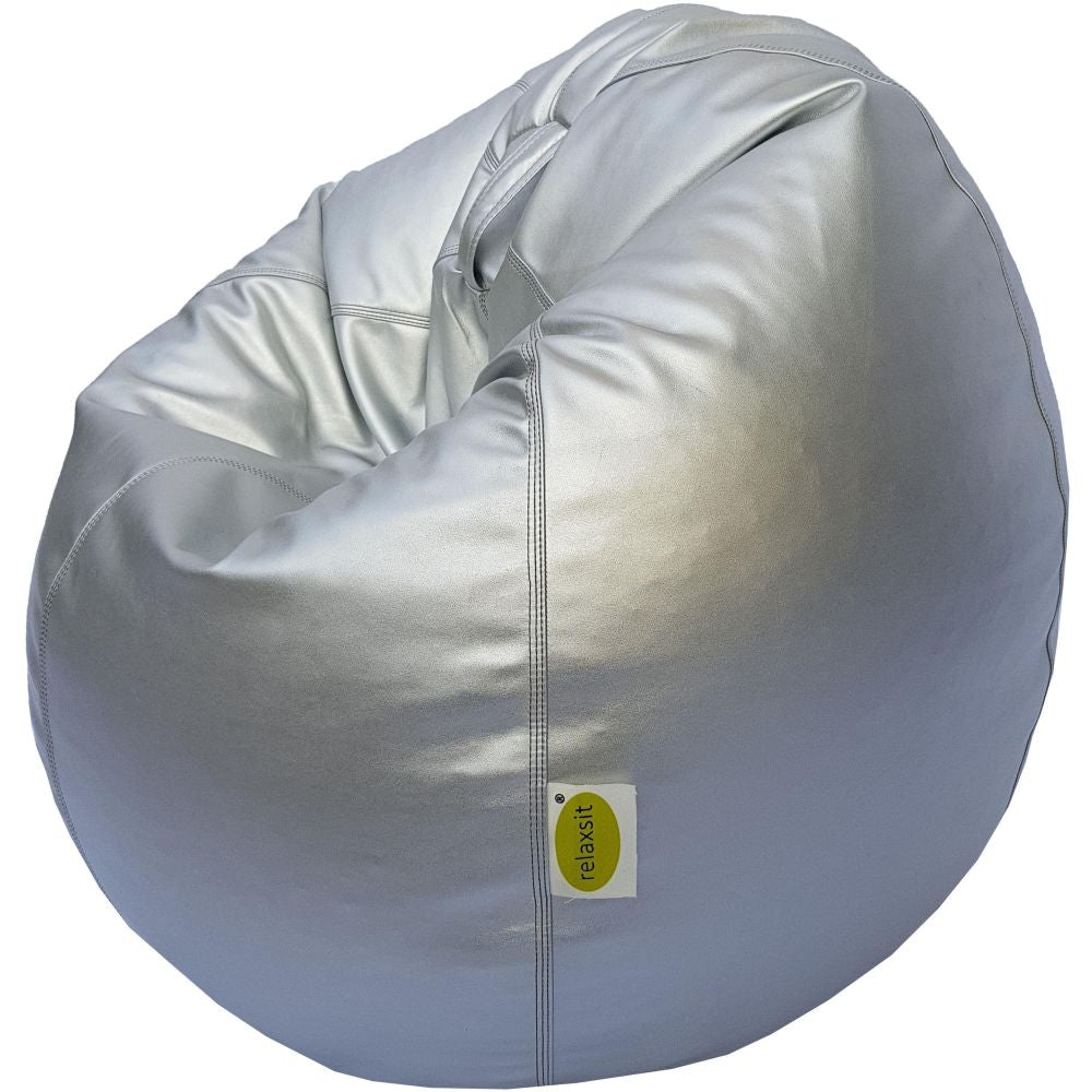 Relaxsit Puffy Leather Bean Bag – Versatile Comfy Bean Bag for Lounge and Bedroom – Water-Repellant Dim. 110x80cm - Relaxsit