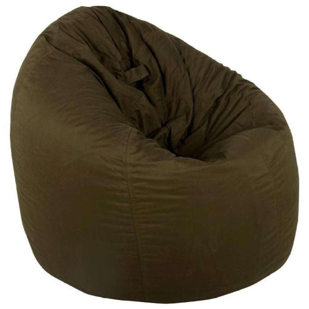 Puffy Plain Fabric Bean Bag Chair -  - Relaxsit