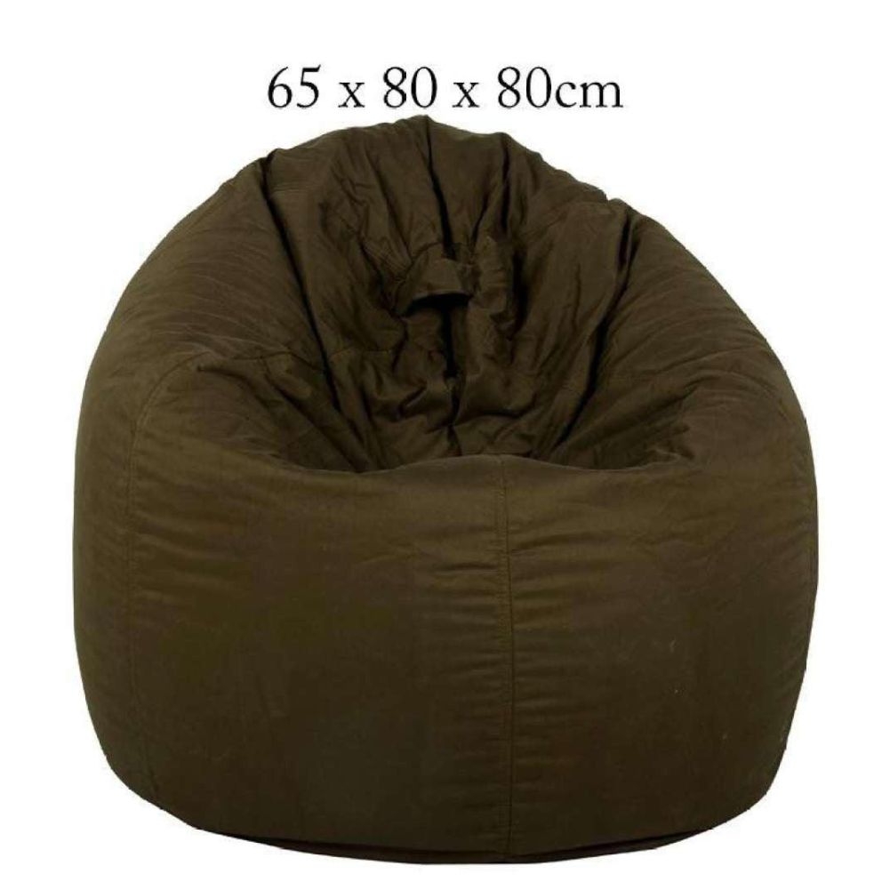 Puffy Plain Fabric Bean Bag Chair -  - Relaxsit