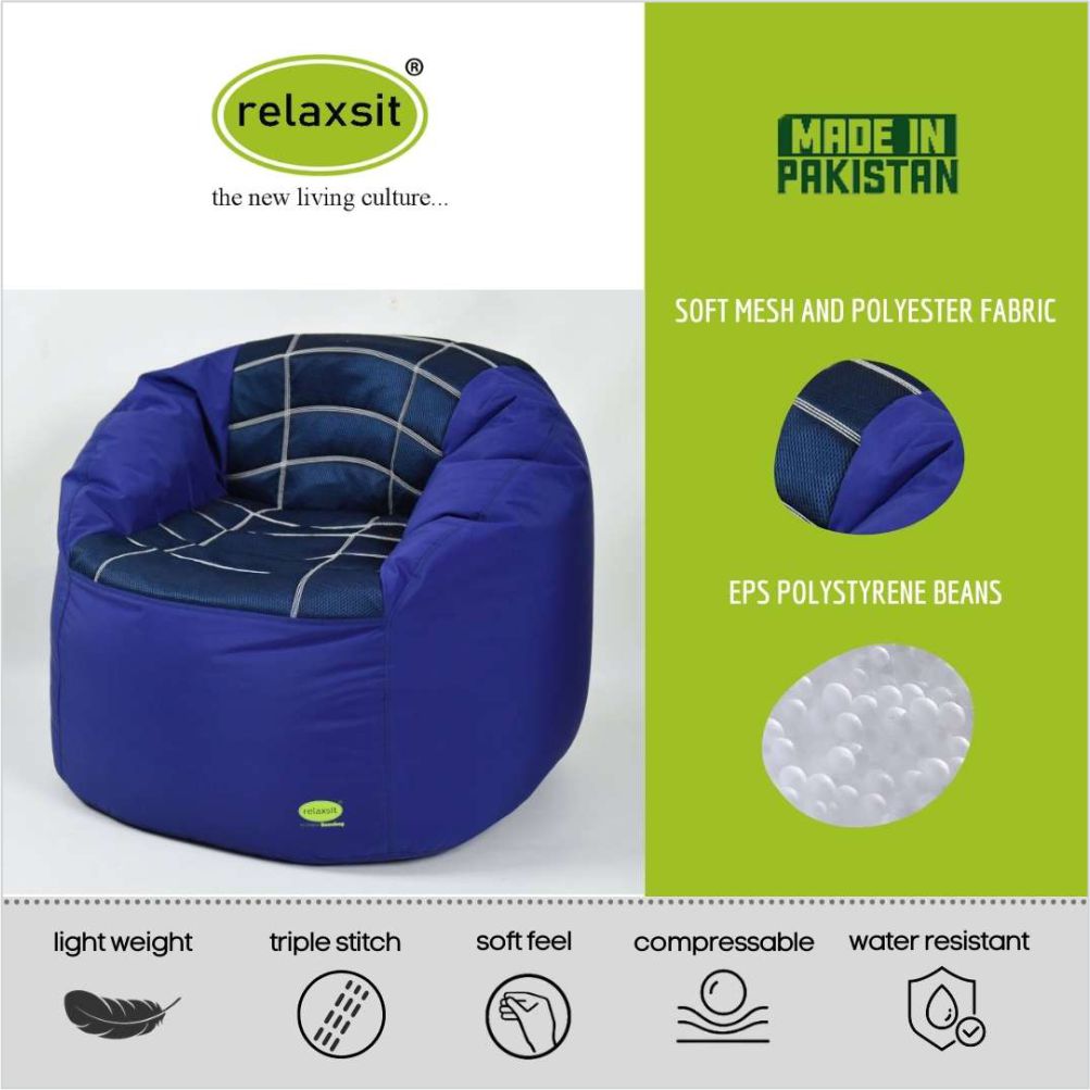 Relaxsit Bean Bag Sports Chair – Queen Sized Bean Bag Sofa - Relaxsit