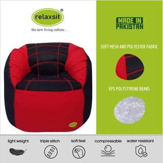 Relaxsit Bean Bag Sports Chair – Queen Sized Bean Bag Sofa - Relaxsit
