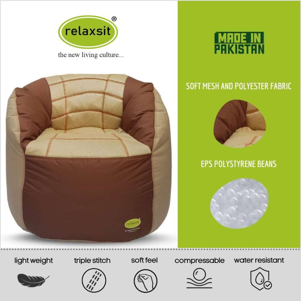 Relaxsit Bean Bag Sports Chair – Queen Sized Bean Bag Sofa - Relaxsit