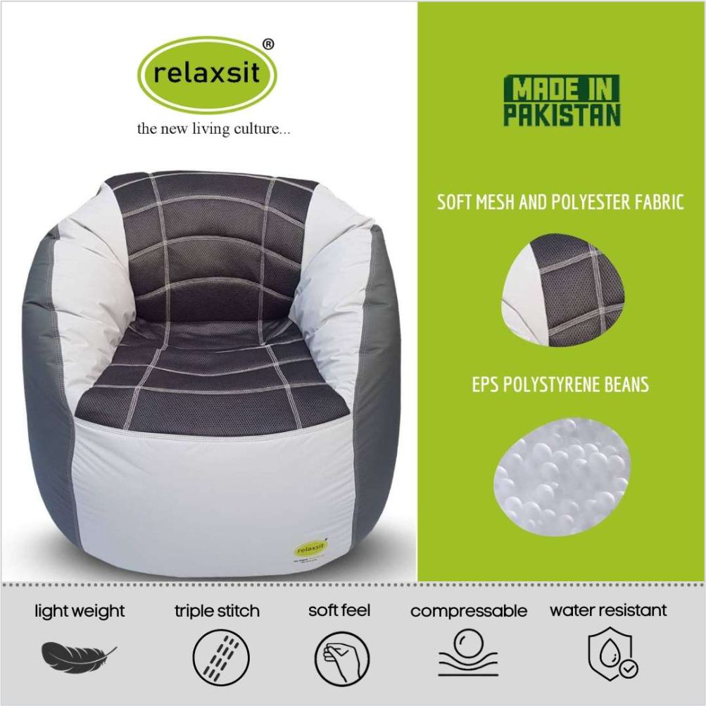 Relaxsit Bean Bag Sports Chair – Queen Sized Bean Bag Sofa - Relaxsit
