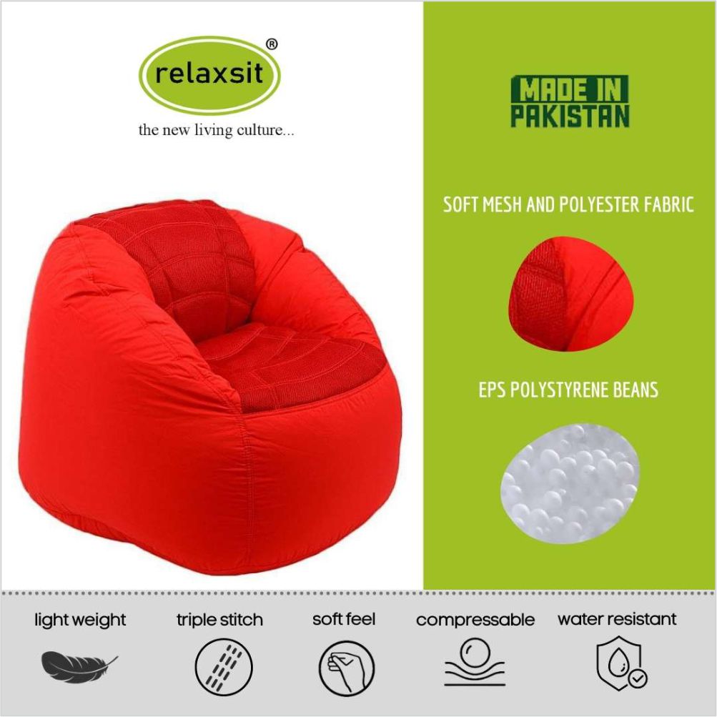 Relaxsit Bean Bag Sports Chair – Queen Sized Bean Bag Sofa - Relaxsit