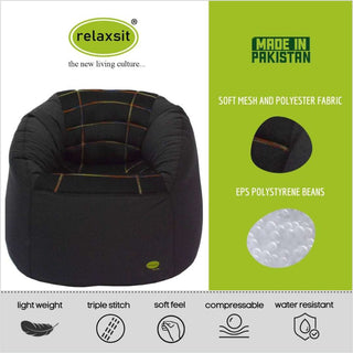Relaxsit Bean Bag Sports Chair – Queen Sized Bean Bag Sofa - Relaxsit