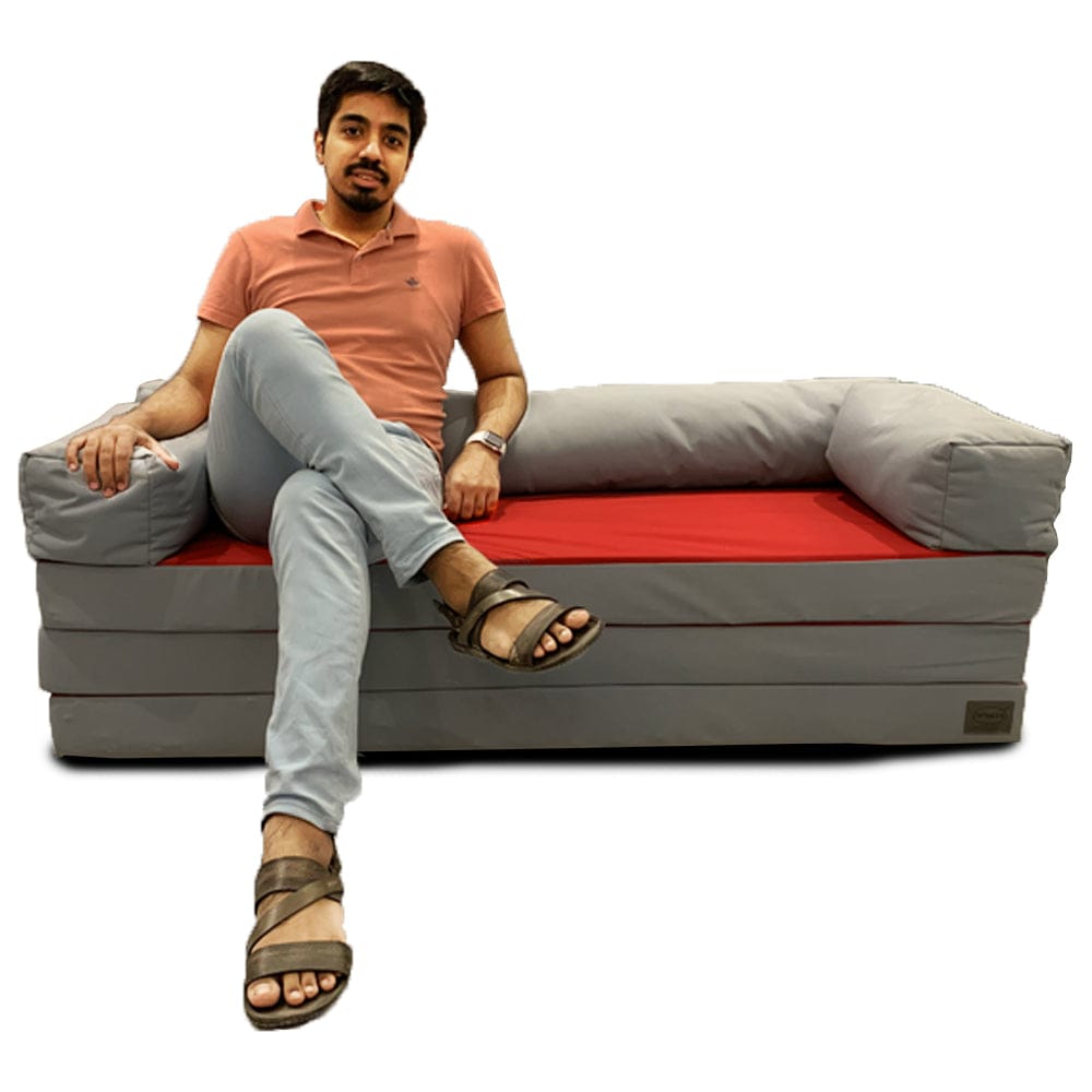 Couple Fold Out Z Chair Bed Fabric Relaxsit