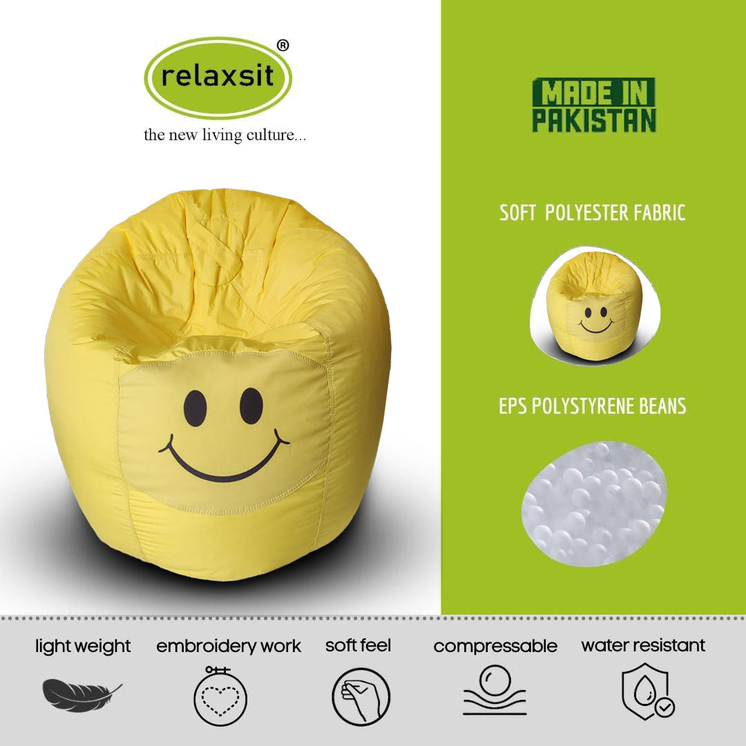 Smiley Face Bean Bag - Relaxsit