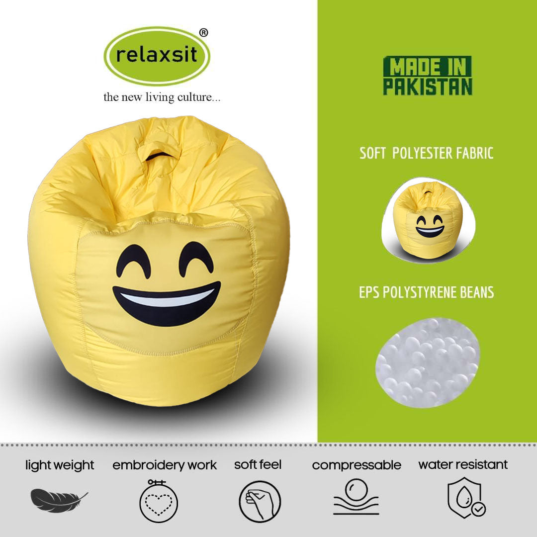 Smiley Face Bean Bag - Relaxsit