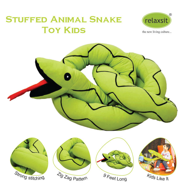 Stuffed Animal Snake Toy Kids -  - Relaxsit