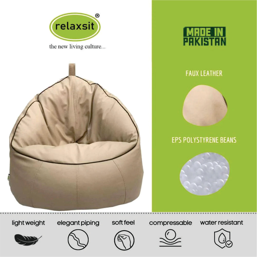 Trio Leather Bean Bag - Relaxsit