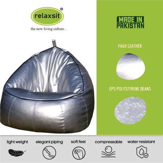 Trio Leather Bean Bag - Relaxsit