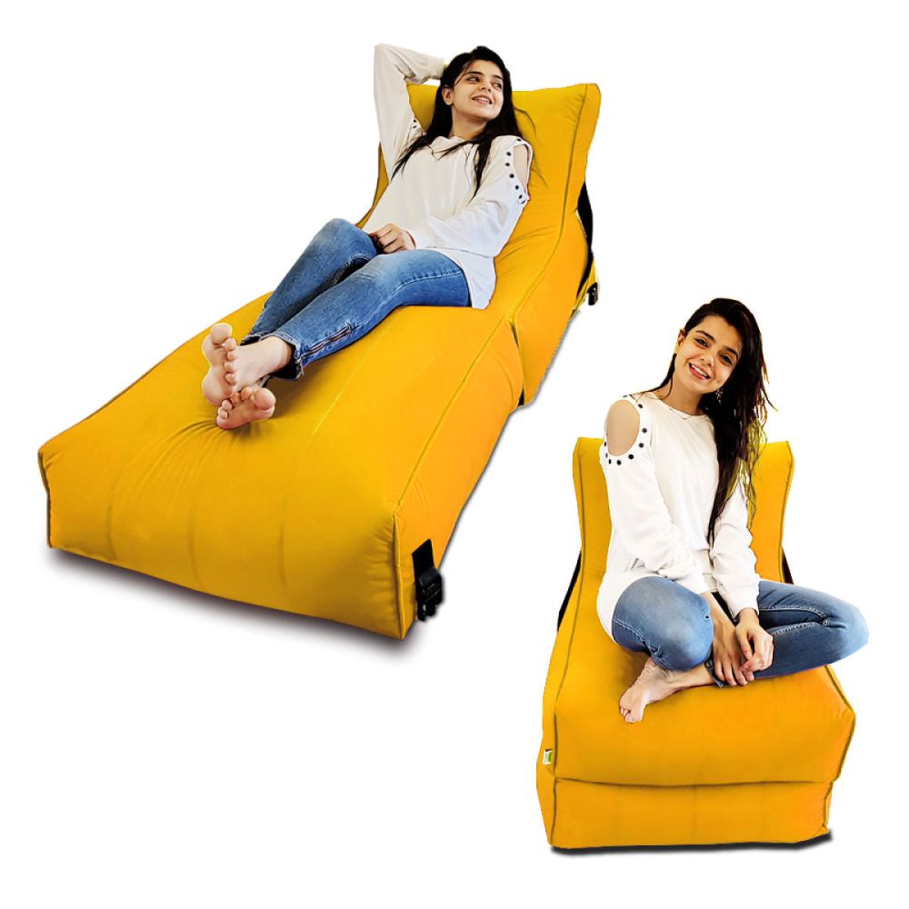 Relaxsit Wallow Bean Bag Bed Chair – Multipurpose Water Repellant Flip out Sofa – Polyester Bean Bag with Easy Refilling Option - Relaxsit