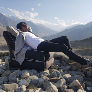 Relaxsit Wallow Bean Bag Bed Chair – Multipurpose Water Repellant Flip out Sofa – Polyester Bean Bag with Easy Refilling Option - Relaxsit