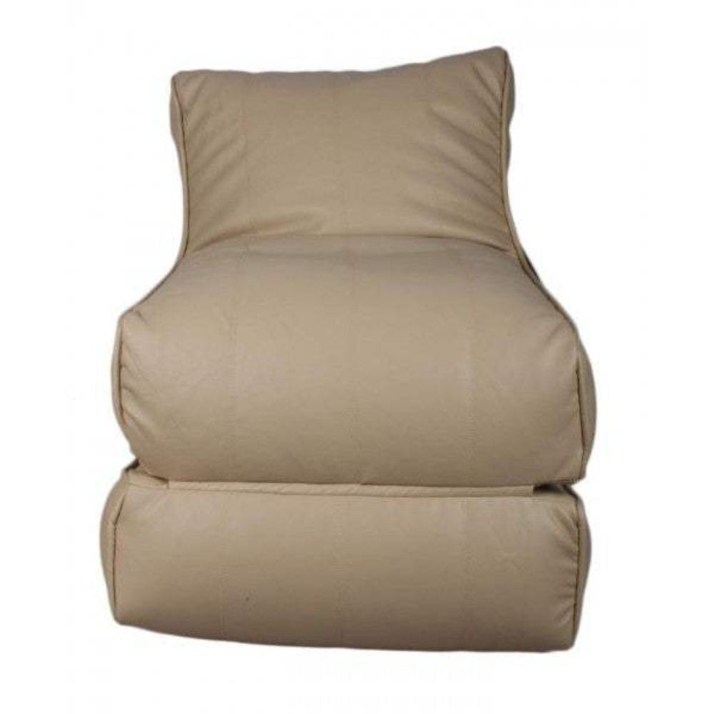 Wallow Flip-Out Lounger Leather Bean Bag Bed Chair Sofa - Relaxsit