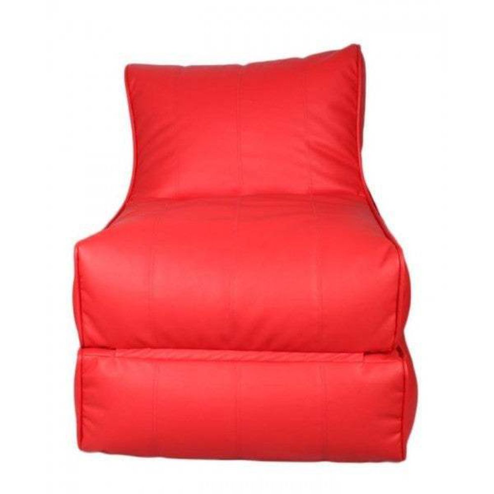 Wallow Flip-Out Lounger Leather Bean Bag Bed Chair Sofa - Relaxsit