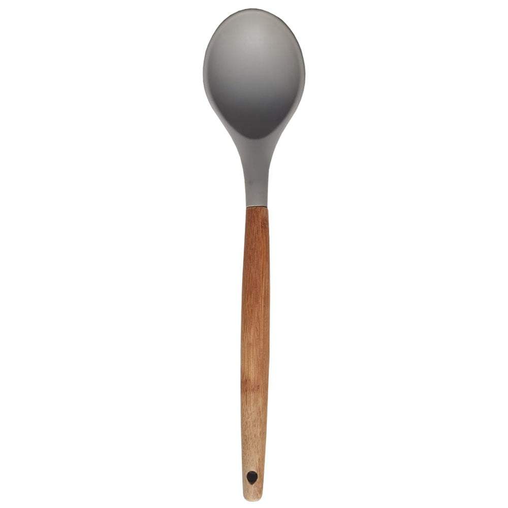 Silicone Cooking Spoon - Bamboo Handle Cooking Spoon - Relaxsit