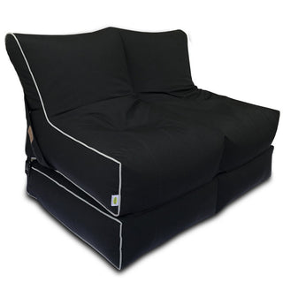 relaxsit Couples Wallow Flip-Out Lounger 2 sitter sofa cum bed water repellant cotton look polyester mis fabric