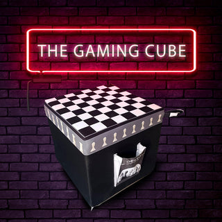 Relaxsit Funky Pouf Cube Luxury Living Room and Bedroom Seating Plus Footstool Size 16’’ x 16’’ x 15" Height -  - Relaxsit